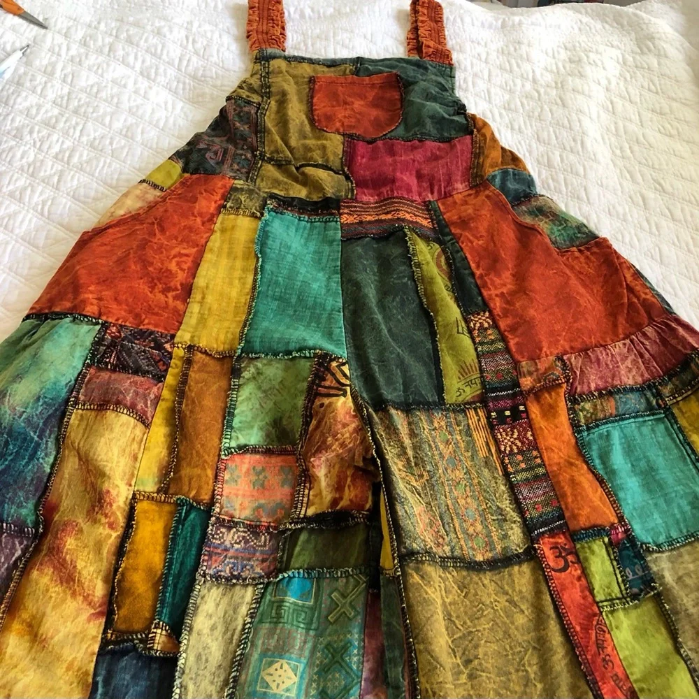 Kathmandu Imports Multicolor Patchwork Jumpsuit